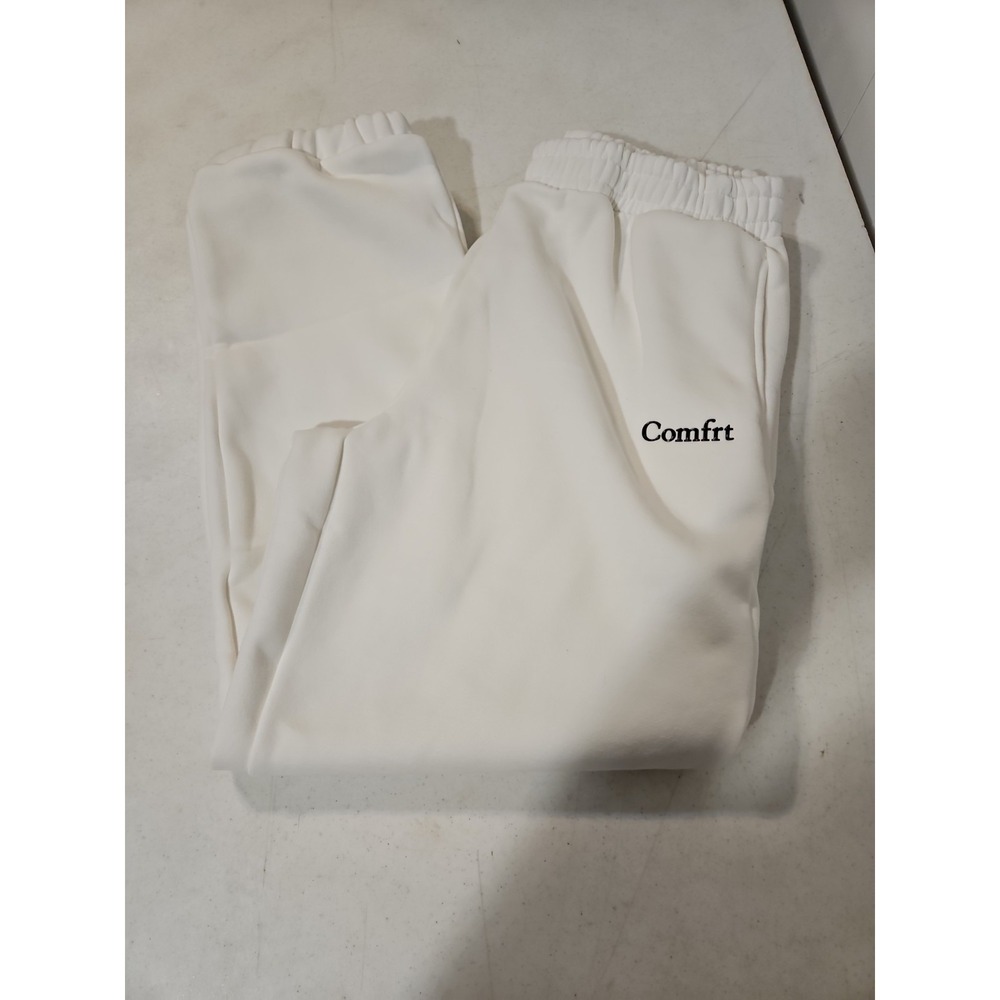 Comfrt Cloud Sweatpants Snow White Unisex Adult XL Oversized Logo Comfort (